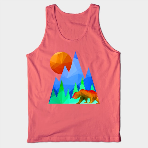 Northern Sunrise Tank Top by robotface
